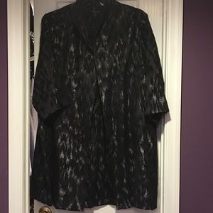 Eileen Fisher long dress jacket.